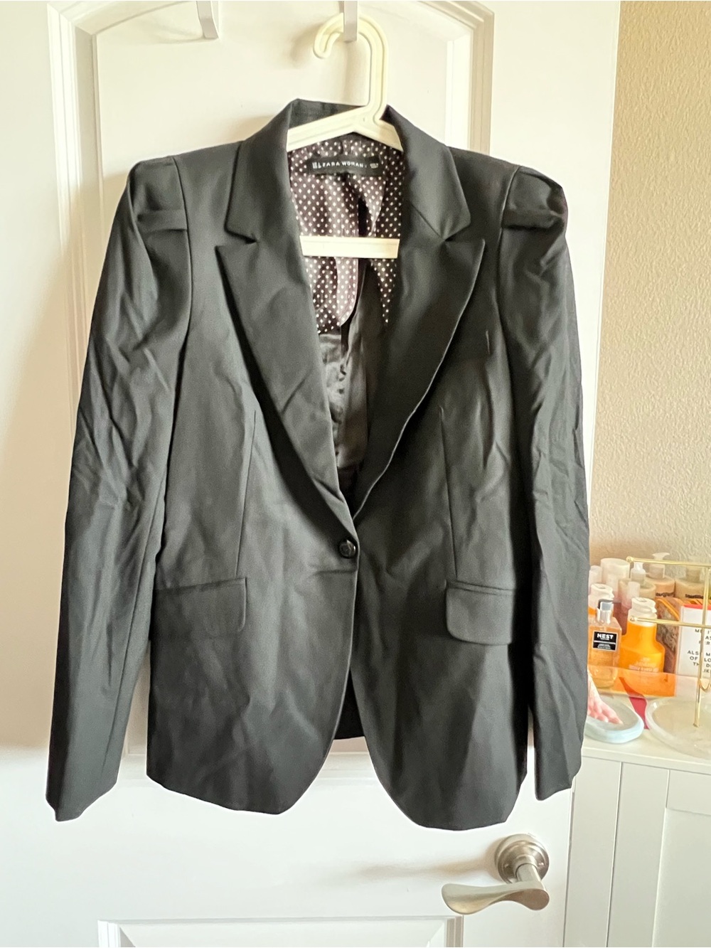 Zara Black Single-Button Women's Blazer
